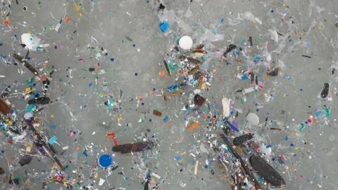 The worlds most polluted beach, Plastic marine debris. Stockbeeldmateriaal 111685410