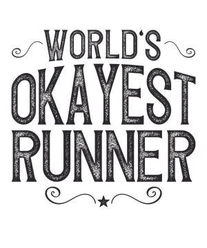 World's Okayest Runner Illustrazione stock