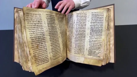 World's oldest and most complete Hebrew ... | Stock Video | Pond5