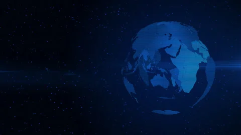 Worldwide Big Data Cloud Big Data Cloud Global Technology Planet Earth 스톡 동영상 347050976