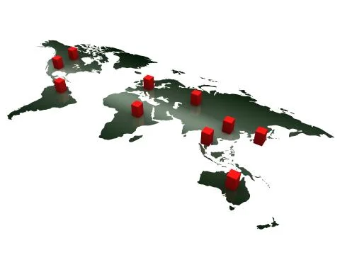 Worldwide branch Stock Illustration