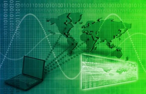 Worldwide computer connectivity Stock Illustration