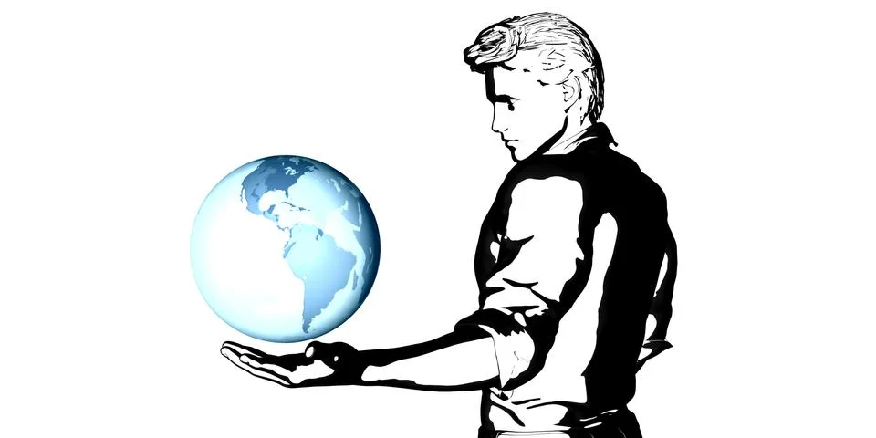 Worldwide Computer Connectivity Stock Illustration