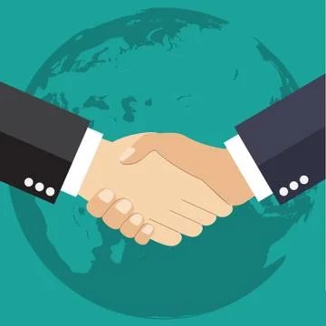 Worldwide cooperation concept Ilustração Stock
