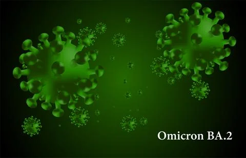 Worldwide coronavirus attack concept. An outbreak of a new omicron variant from Stock Illustration