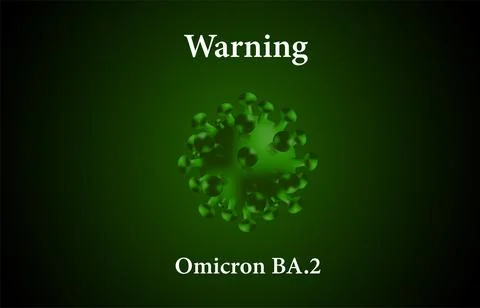 Worldwide coronavirus attack concept. An outbreak of a new omicron variant from Stock Illustration