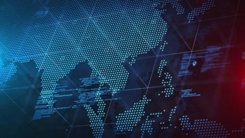 Worldwide Data Insights Mapping Artificial Intelligence System 스톡 동영상 311364301