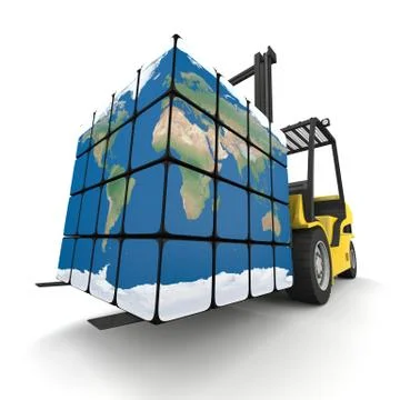 Worldwide delivery Stock Illustration