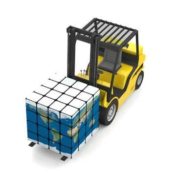 Worldwide delivery Stock Illustration