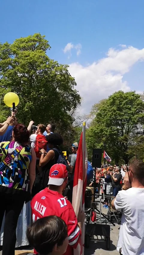Worldwide Demonstration - Toronto Stock Footage 154185427