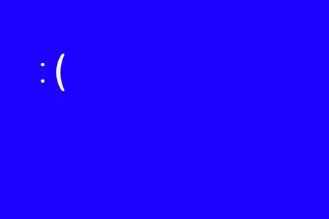 Worldwide failure of windows operating system Foto stock