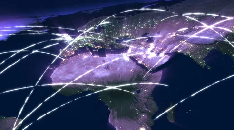 Worldwide internet connection Stock Footage