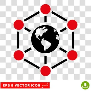 Worldwide Internet Eps Vector Icon 스톡 일러스트
