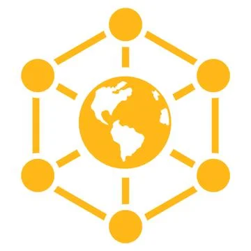 Worldwide Internet Icon 스톡 일러스트