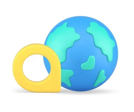 Worldwide position research navigation service map pin marker destination 3.. 스톡 일러스트