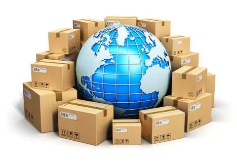 Worldwide shipping concept Stock Illustration