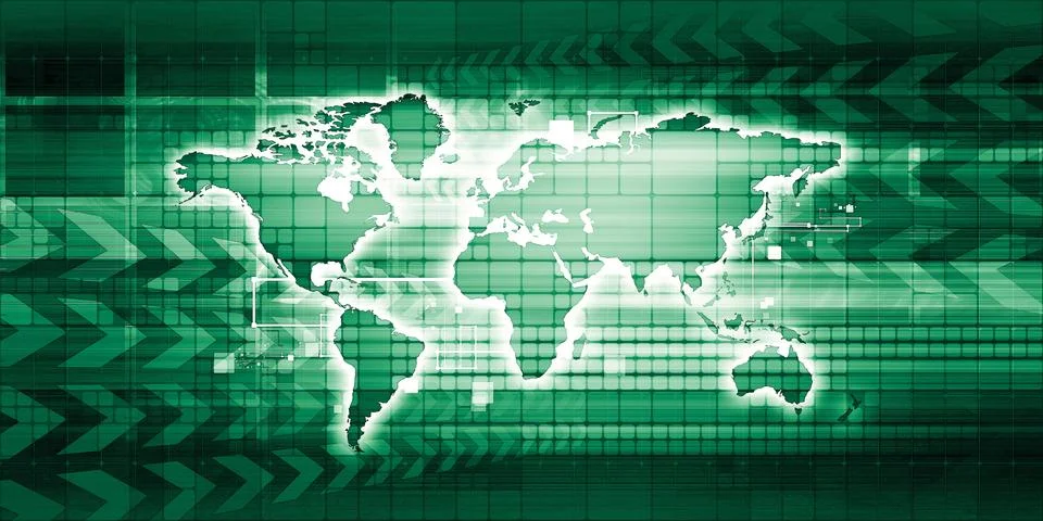 Worldwide Sourcing Stock Illustration