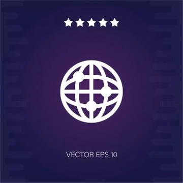 Worldwide vector icon Stock Illustration