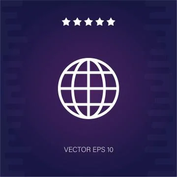 Worldwide vector icon Stock Illustration