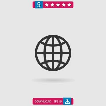 Worldwide vector icon Stock Illustration