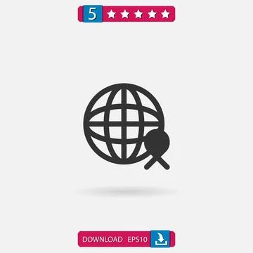 Worldwide vector icon Stock Illustration