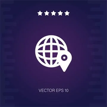 Worldwide vector icon Stock Illustration