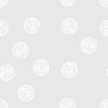 Worm cabbage line vector seamless pattern Ilustración de archivo