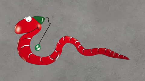 Worm draws attention After Effects stock