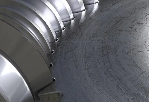 Worm drive pair of the gears. 3d illustration Stock Illustration