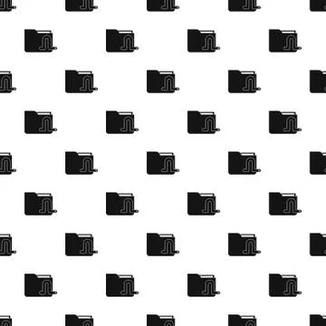 Worm in e-mail pattern, simple style 스톡 일러스트