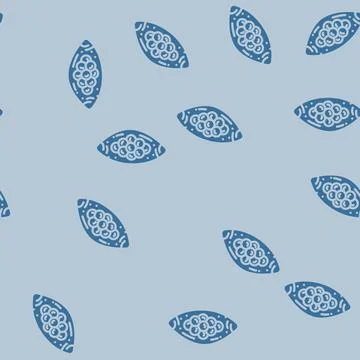 Worm eggs parasite glyph vector seamless pattern Stock Illustration
