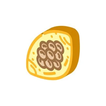 Worm eggs parasite isometric icon vector illustration Stock Illustration