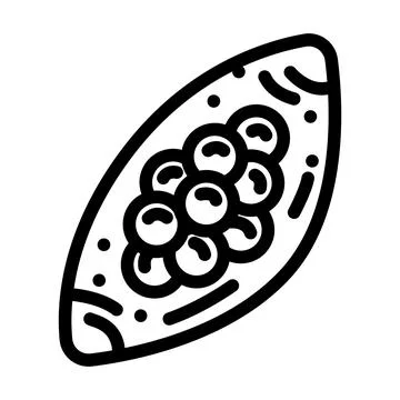 Worm eggs parasite line icon vector illustration 스톡 일러스트