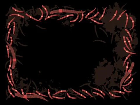 Worm frame Stock Illustration