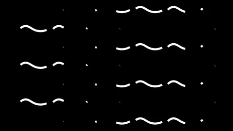 Worm golven 0101 slow (alpha, 4k) Video stock 84637963