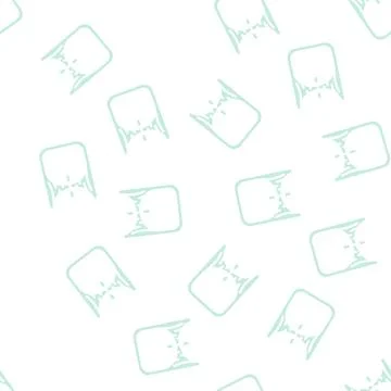 Worm hole glyph vector seamless pattern Stock Illustration