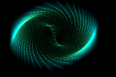 Worm Hole Swallowing Black Hole Stock Footage