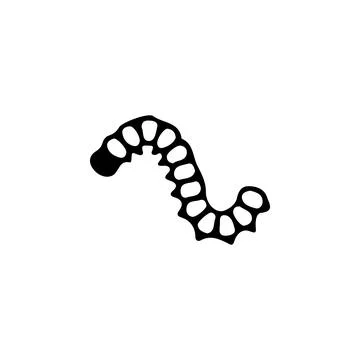 Worm icon. Elements of world of insects icon for concept and web apps Illustrazione stock