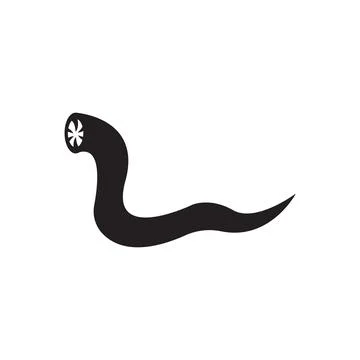 Worm icon vector Stock Illustration