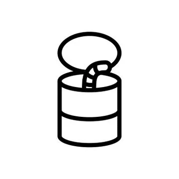 Worm icon vector. Isolated contour symbol illustration Stock-Illustration