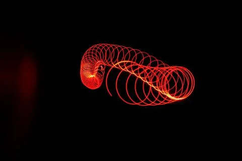 Worm of light Stock Photos