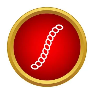 Worm or caterpillar simple line icon design Stock Illustration