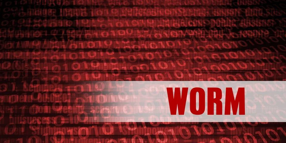 Worm Security Warning イラスト素材