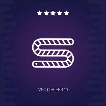 Worm vector icon Stock Illustration