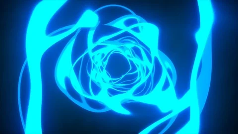 Wormhole - blue plasma tunnel Stock-Footage 70309662