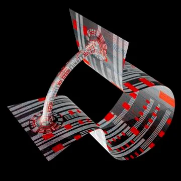 Wormhole, conceptual artwork Stock Illustration