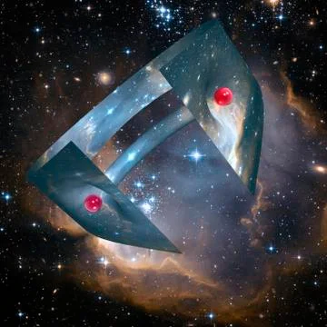 Wormhole, conceptual artwork Stock Illustration