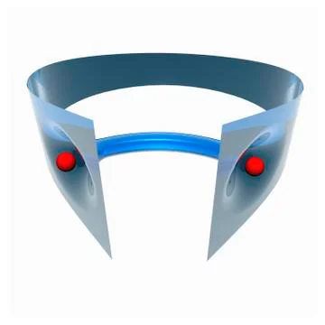 Wormhole, conceptual artwork Stock Illustration