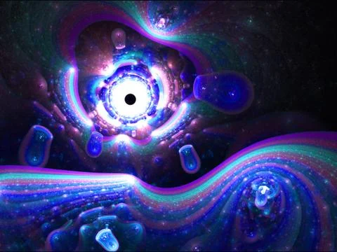 Wormhole to Darwin IV Stockillustratie