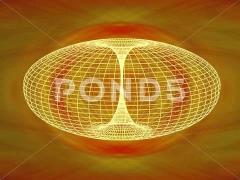Wormhole diagram Stock Illustration